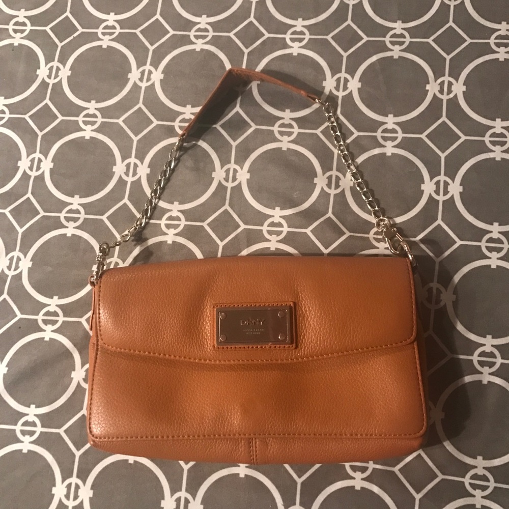 DKNY tan purse